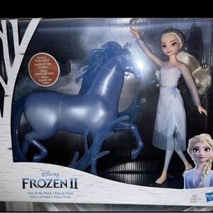 Frozen Blue Horse and Doll Set